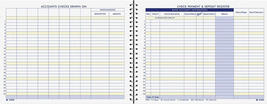 Adams Check Payment and Deposit Register, 8-1/2&quot; X 11&quot;, 44 Pages (AFR60), White - £17.12 GBP