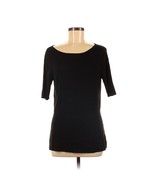 ANN TAYLOR LOFT OUTLET Black Women&#39;s Short Sleeve Sweater - $13.15 CAD