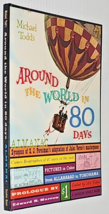 Around The World In 80 Days Almanac Hardcover Book With Colored Pictures By Mich - £14.32 GBP