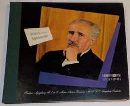 12&quot; Arturo Toscanini 78 Record Set DM 875 75th Anniversary Brahms Sym 1 C Minor  - £7.73 GBP