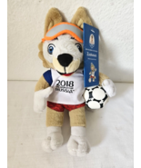 2018 Fifa World Cup Russia Zabivaka Fox Plush Stuffed Animal Mascot - £38.74 GBP
