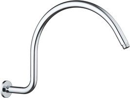 Sparkpod 17 Inch Shower Arm, High Rise Gooseneck 17&quot;, Luxury Polished Chrome - £37.75 GBP
