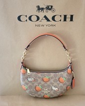 Coach CBA78 Mini Payton Signature Orange Handbag Tan Multi - $91.93