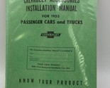 1953 Chevrolet Accessories Installation Manual Car Truck Still Sealed Re... - £19.79 GBP