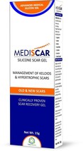 MediScar Silicone Scar Gel 15g Keloid Scar Treatment  Hypertrophic Scar Removal - £16.94 GBP