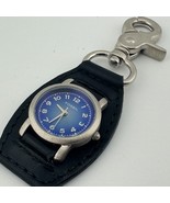 Fossil Pocket Watch Women Silver Blue Snap-on Quartz Japan Analog New Ba... - $534.40 MXN