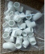18 Piece Lot Lasco 3/4&quot; PVC Elbow, Schedule 40, Slip x Slip x 90~white new - $27.16 CAD
