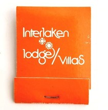 Interlaken Lodge Villas Vintage Matchbook Lake Geneva WI Matches Struck ... - $366.58 MXN