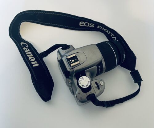 Canon Camera Body EOS Digital 18-55 Lens with Strap AS IS PARTS ONLY DS126071 - £39.12 GBP