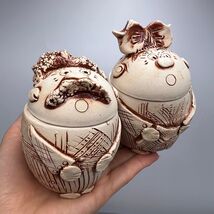 Vintage USSR Set For Spices Salt Pepper Shakers Ceramics White Tabletop ... - $80.00