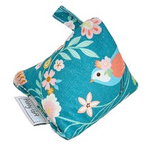 Teal Bird Themed Pyramid Cotton Fabric Weight - $130.29 MXN