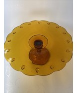 Indiana Glass AMBER Cake Stand Tear Drop Golden Amber 10-7/8&quot; x 4.5&quot; - €17,33 EUR