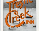 Trestle Creek Inn Menu Lake Pend Oreille Idaho Dining and Drinking Depot - £22.15 GBP
