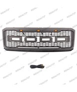 Front Grille With LED Light Black Bumper Grill Fit For FORD EXPEDITION 2... - £175.79 GBP