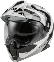 FLY RACING Odyssey Summit Modular Helmet, Black/White/Gray, Medium - £231.77 GBP