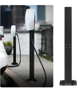 NEW 1× Pedestal Mounted EV Charger Stand For Tesla and Other EV Charging... - $59.35