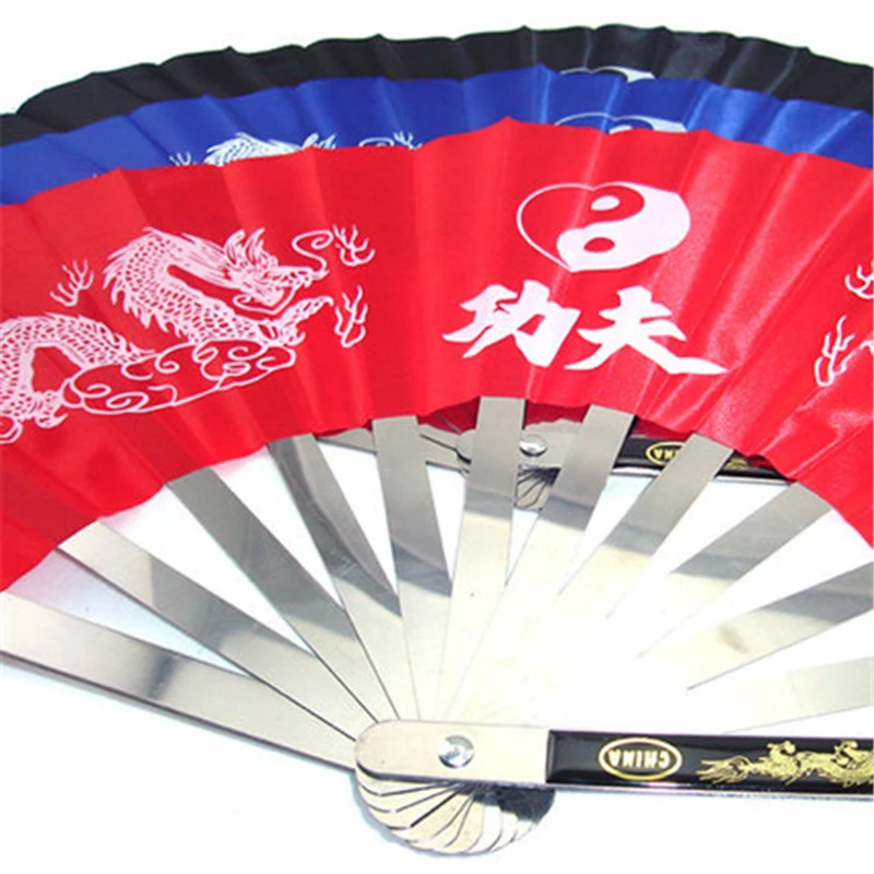 Sporting Martial Arts Weapon Stainless Steel Tai Chi Fan Fitness Kung Fu Fan Tai - £41.78 GBP