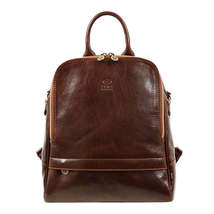 Womens Leather Backpack Convertible Bag - Regeneration - $185.00