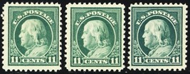 511, Mint NH 11¢ Three F-VF Fresh Stamps CV $51.00 * Stuart Katz - £23.55 GBP