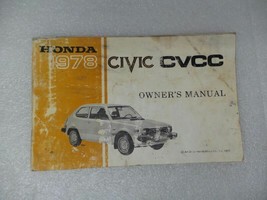 HONDA CIVIC     1978 Owners Manual 17088 - $16.82