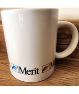 Vintage Merit Cigarette Coffee Mug Advertising 3 3/4&quot; See Pictures &amp; Des... - $7.59
