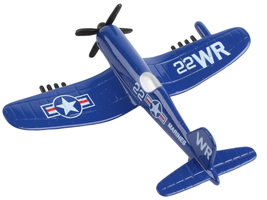 Vought F4U Corsair Fighter Aircraft Blue &quot;United States Marine Corps&quot; with Runwa - £17.93 GBP