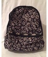 LeSportsac Pink Hearts Backpack Book Bag Retired Print - £31.57 GBP