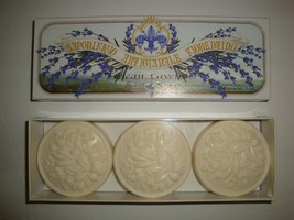 New Saponificio Artigianale Fiorentino Italy Boxed Soap 3x4.4oz Tuscan Lavender - £17.90 GBP