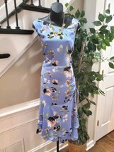Rachel Roy Orchid River Blue Floral 100% Polyester Long Maxi Dress Size 10 - £42.83 GBP