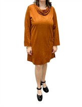 Habitat stretch faux suede easy pocket dress in Ginger - $68.00