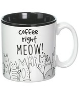 BnB Cat Lovers Mug Coffee Right Meow Funny Message Novelty Ceramic Cup f... - £11.73 GBP