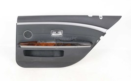 BMW E66 760Li Black Full Leather Right Rear Door Panel Trim Card 2003-20... - $198.00