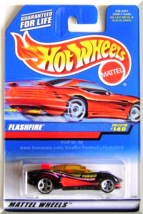 Hot Wheels - Flashfire: Collector #140 (1998) *Black Edition / 5 DOT* - £1.56 GBP