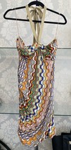 ALEXIS Multicolor Knit Halter &quot;Azores&quot; Mini Dress Sz XL $396 NWT - $227.60