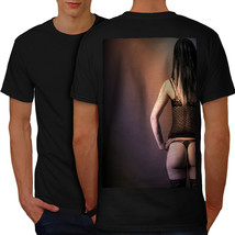 Sexy Lady Lingerie Shirt Romantic Girl Men T-shirt Back - £10.53 GBP