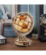 3D Wooden Puzzle Globe Model Kit for Adults to Build - £66.92 GBP