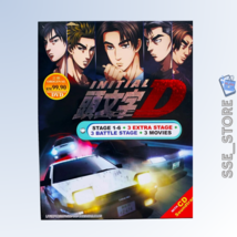 Initial D Anime Dvd COMPLETE Stage 1-6 +3 Film +3 Extra Stage + 3 Battle + OST - £33.61 GBP