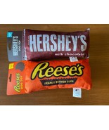 Dog’s Chew Toys Reese’s &amp; Hershey Bar Lot Of 2 Makes Crinkles and Squeak... - $11.87