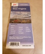 Folded map AAA 2004-2005 Ohio West Virginia  - £7.86 GBP