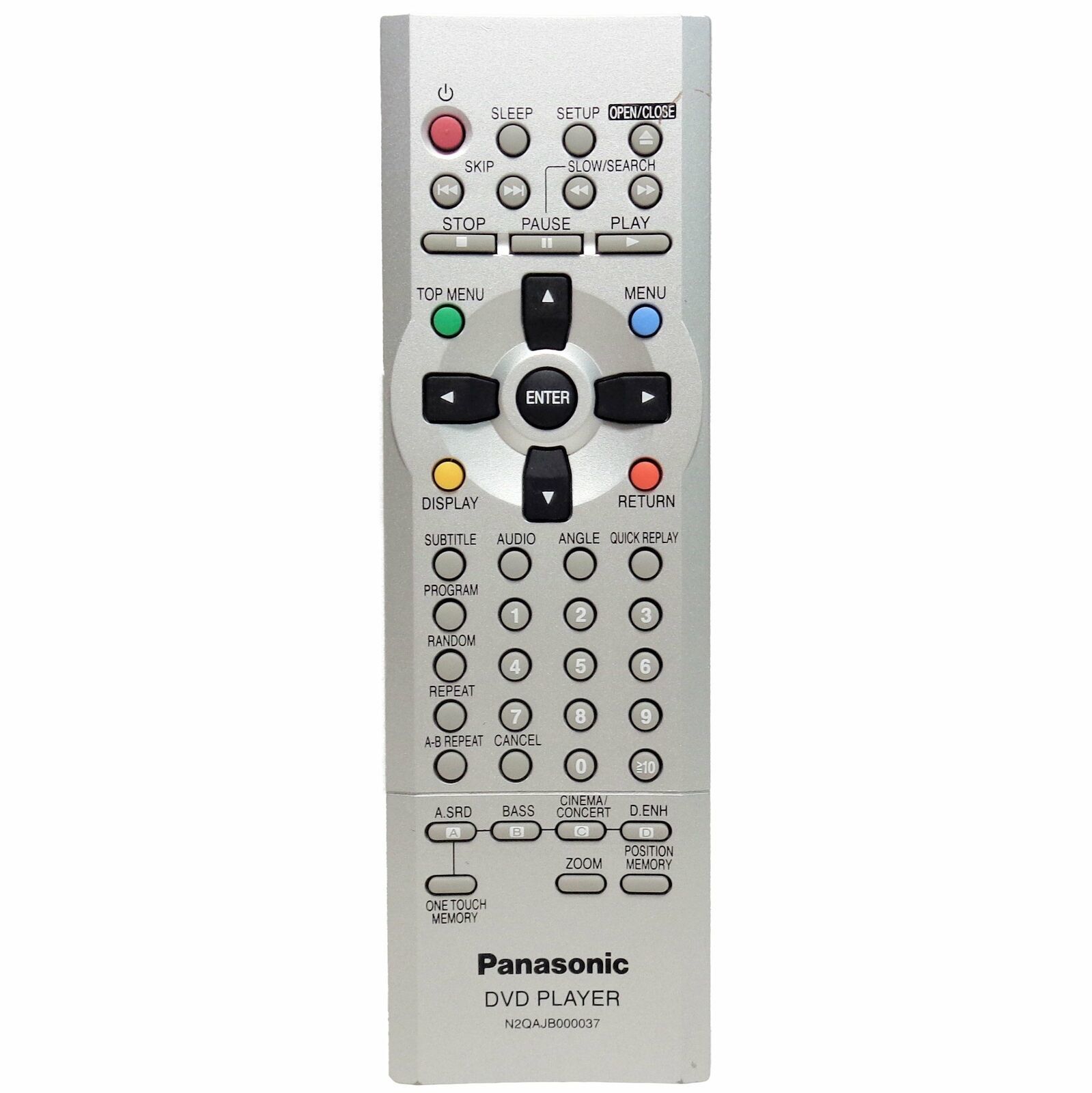 Primary image for Panasonic N2QAJB000037 Factory Original DVD Player Remote DVD-XP30, DVD-XP30PS