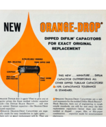 1960 Orange Drop Difilm Capacitors Advertisement Vintage Electronics DWU16D - $28.07 CAD
