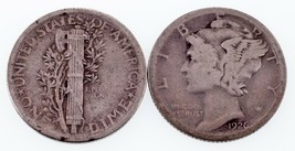 Plein De 2 Mercury Dimes ( 1924-S Et 1926-S) En F - VF État, Naturel Cou... - $55.07