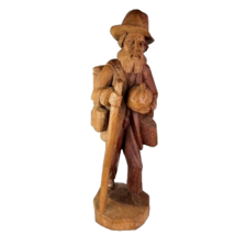 Vtg Mountain Man Hand Carved Figurine - $51.48