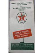Texaco Touring Map of Connecticut-Massachusets Rhode Island with Maine-N... - $19.00