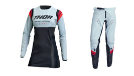 Thor MX Black Light Mint Pulse Rev Dirt Bike Racing Womens Gear Jersey + Pants - £79.85 GBP