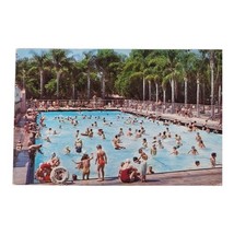 Anaheim California City Park Plunge Swimming Pool Vintage 1963 Postcard - £6.86 GBP