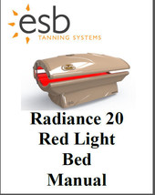 ESB Radiance 20 Red Light User Manual PRINTED Book Red Light Therapy - $10.00