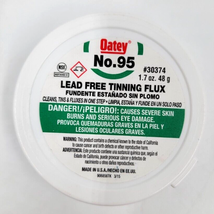 Oatey No. 95 Tinning Soldiering Pipe Flux, 1.7 oz, Carded, Paste, Greenish-Gray - £5.97 GBP