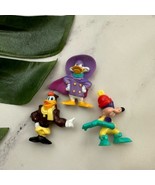 Vintage Disney Darkwing Duck Tails Mini Toy Figures Megavolt Launchpad 90s - $21.65 CAD