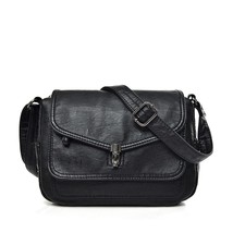 2-Layer Clamshell Women&#39;s Messenger Bags Soft Leather Shoulder Bag Feminina Bols - £37.88 GBP